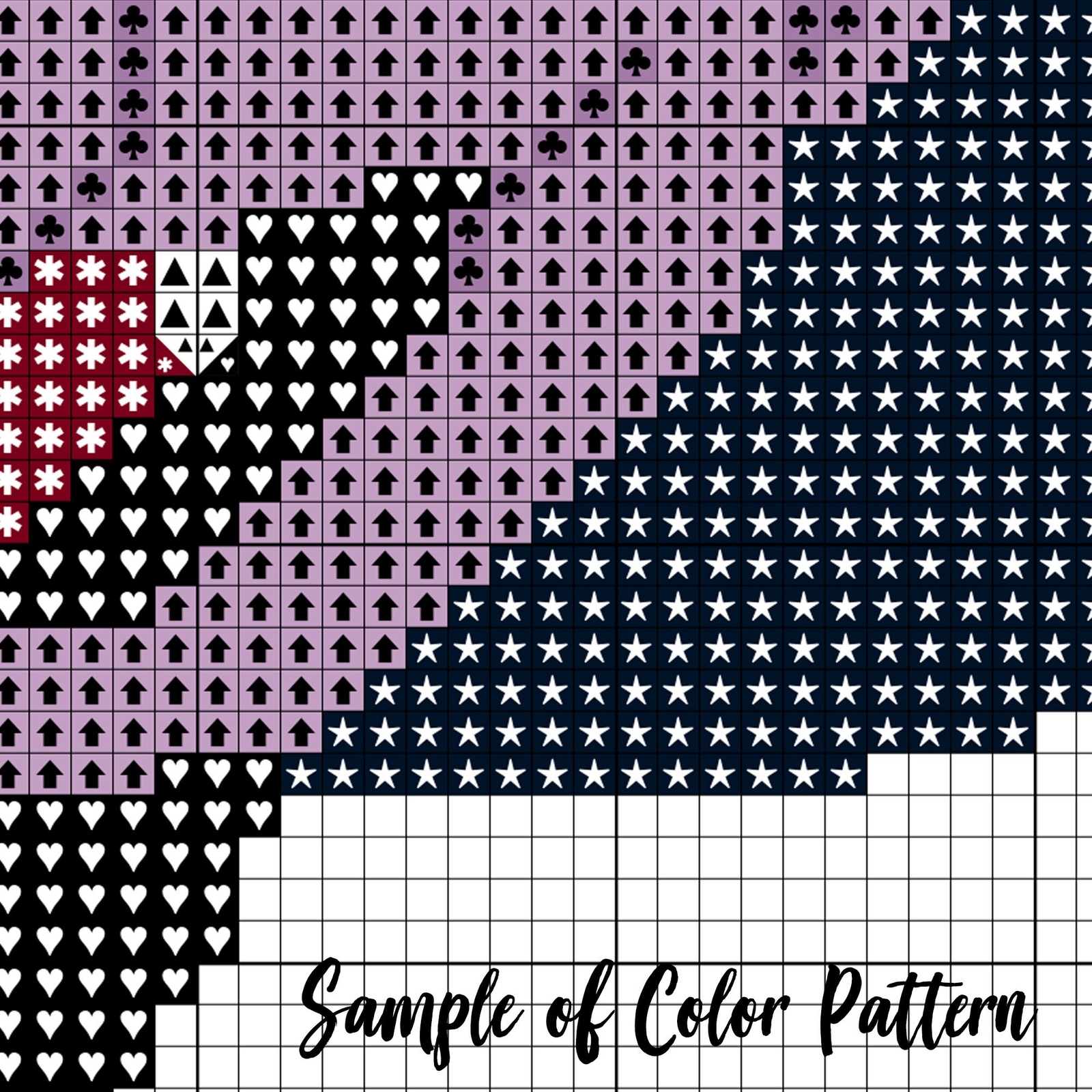 The Count Zero Fucks Given Cross Stitch Pattern (PDF Pattern) - Image 3