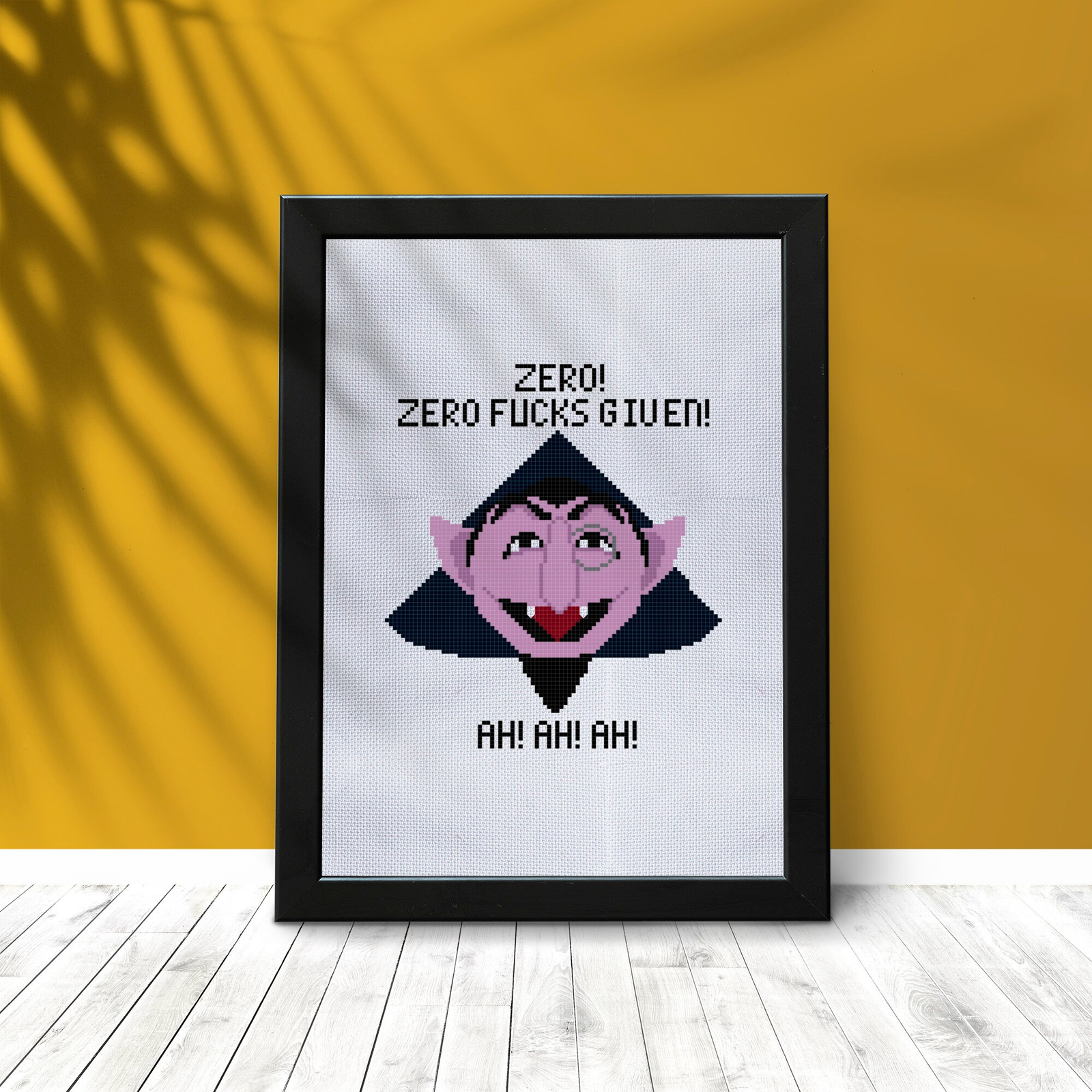 the count zero fucks given cross stitch pattern sesame street pdf download
