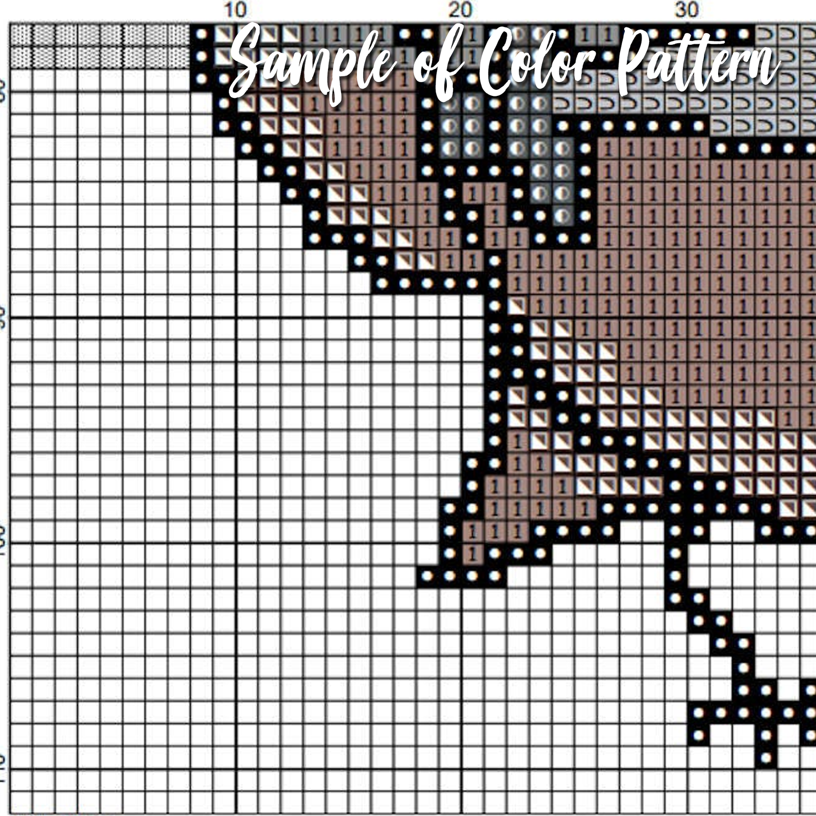 Knight Owl Cross Stitch Pattern (PDF Download) - Image 3