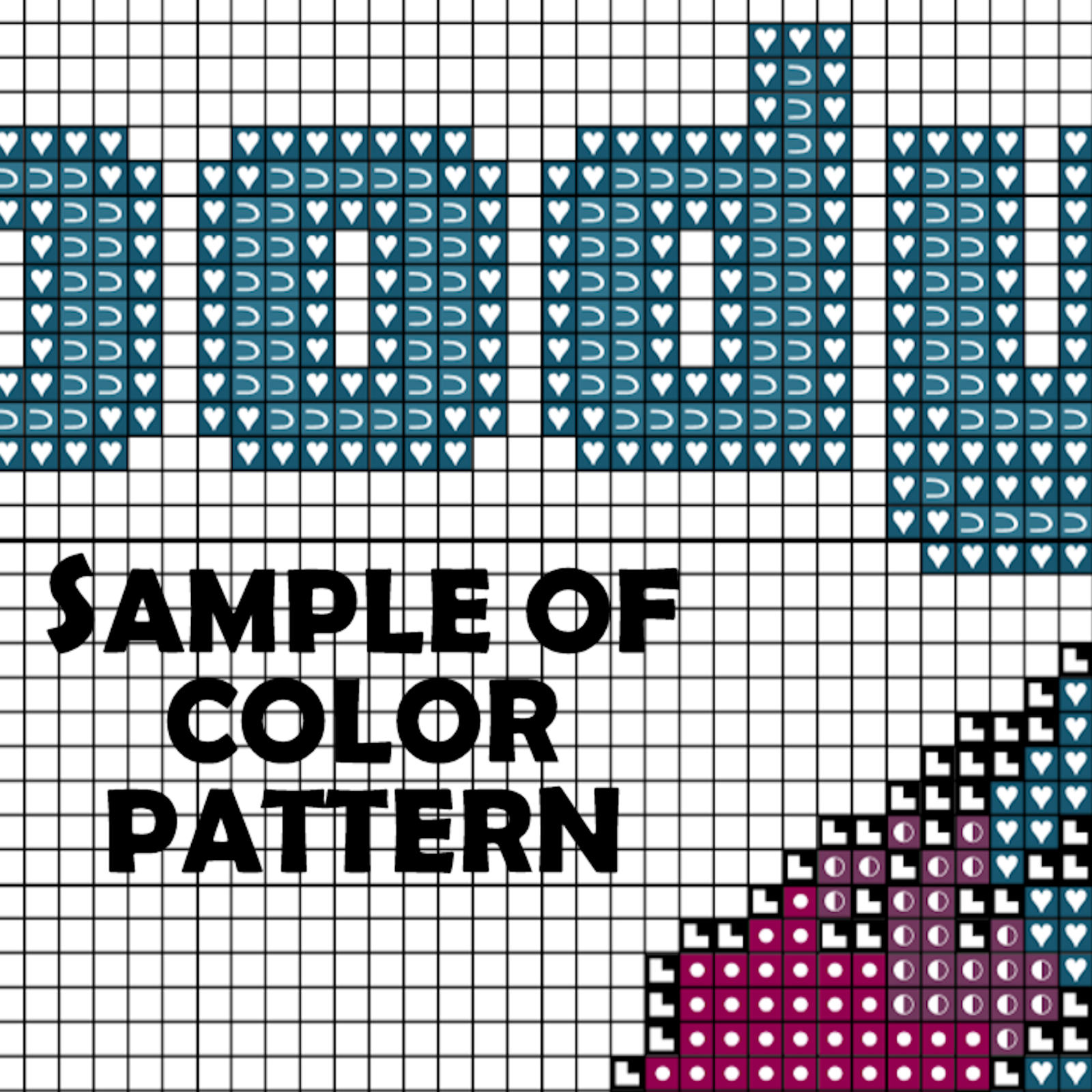 Be Soft Kind Loving Take Nobody's Bullshit Cross Stitch Pattern (PDF Download) - Image 3