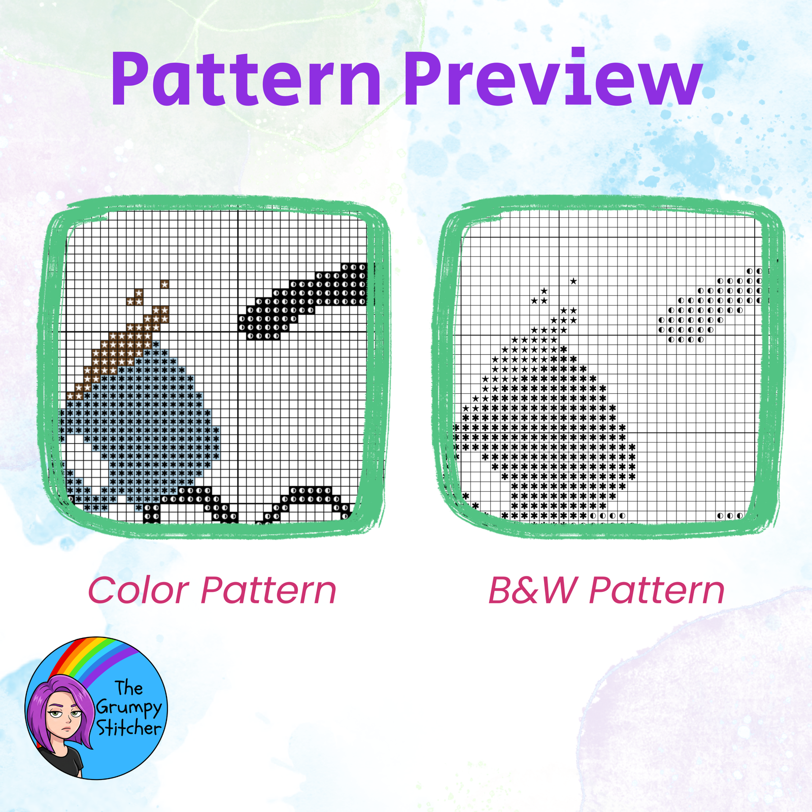 I Do What I Want Defiant Cat Cross Stitch Pattern (PDF Download) - Image 3