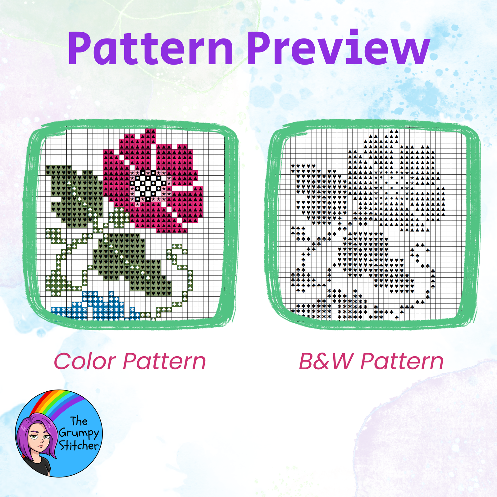 Say Perhaps To Drugs Cross Stitch Pattern (PDF Download) - Image 3