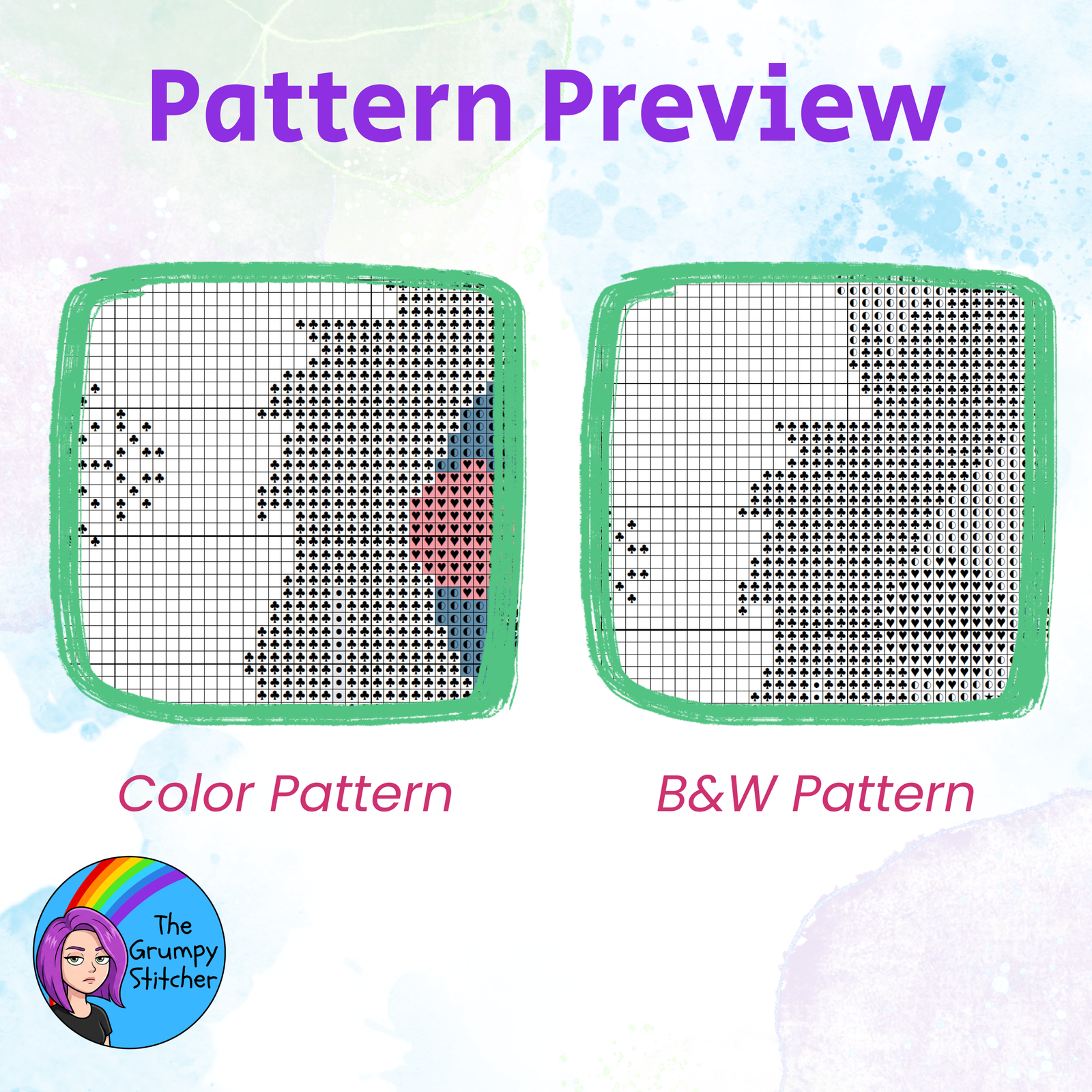 Happy Yeti Abominable Snowman Cross Stitch Pattern (PDF Download) - Image 3